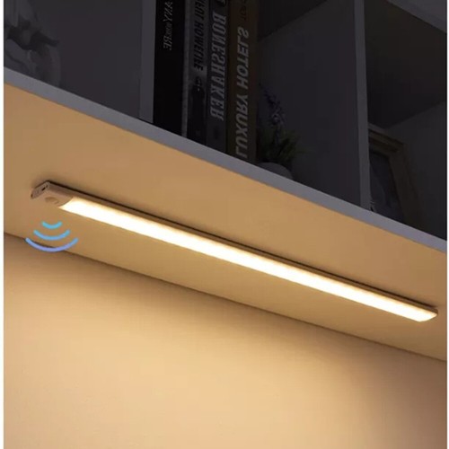 LED PIR Motion Sensor Strip Light USB Rechargeable Magnetic Cabinet Closet Lamp - Picture 8 of 25