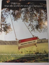 General Foods International Coffees Swing Stop the World Vintage 1990s Print Ad