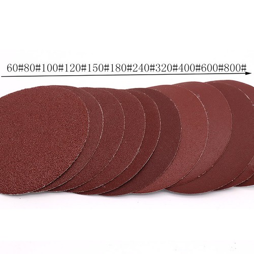 100mm Hook & Loop Sanding Discs 60 100 120 150 180 240 320 400 600-1000 Grit - Picture 3 of 5