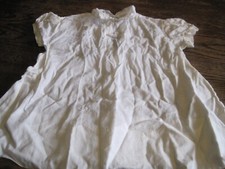 VTG BABY DRESS MADE IN PHILIPPINES BY BT / EMBROIDERED W/MATCHING SLIP