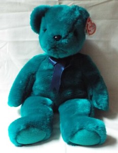 teddy teal beanie baby value