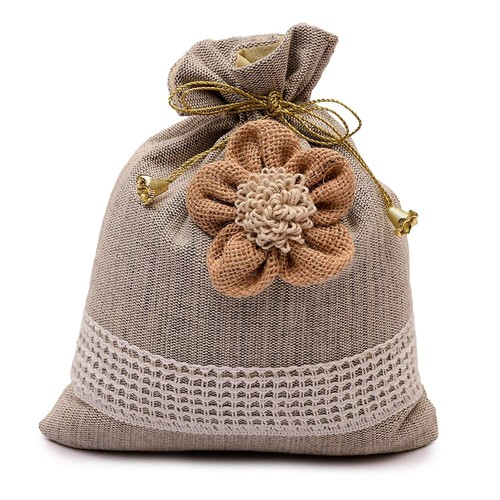 20 Petits Sacs En Tissu Coton Avec Cordon - 30x20 Cm - Idéal Pour Bijoux, Cadeaux, Mariage - Taille Beige