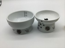 Necoichi Cat Food Bowl And Water Bowl Set Raised Neco Ichi