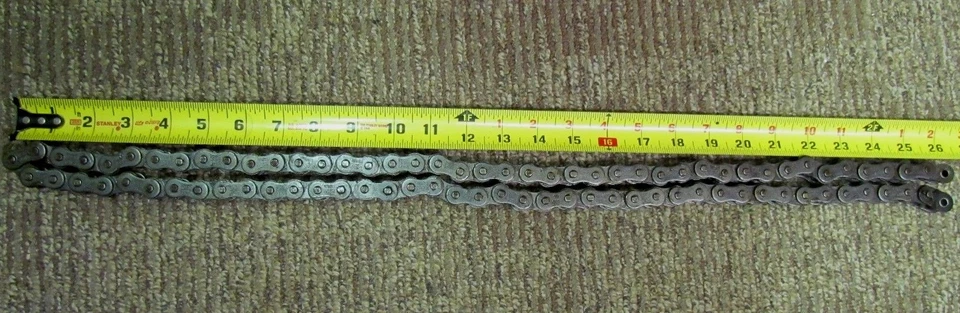 Cadena de rodillos Ryan, Jacobsen, Ransomes Cushman 889852 # 50 84 eslabones Foto 3 de 3