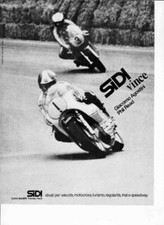 advertising Pubblicità-STIVALI MOTO SIDI '74-G.AGOSTINI-P.READ MOTOSPORT EPOCA