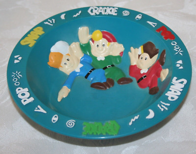 SEHR SELTENE 1994 KELLOGGS SNAP CRACKLE POP KUNSTSTOFF MÜSLISCHALE von CROCO