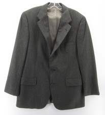 VINTAGE Ralph Lauren Polo Sport Coat Men 42 Gray University Club Blazer Wool