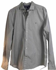 Men  s Tommy Hilfiger Medium Button Down  LS 80s 2Ply Cotton Check