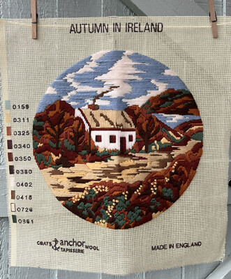 WALL Hanging Tapestry Autumn In Ireland Landscape Anchor Wool