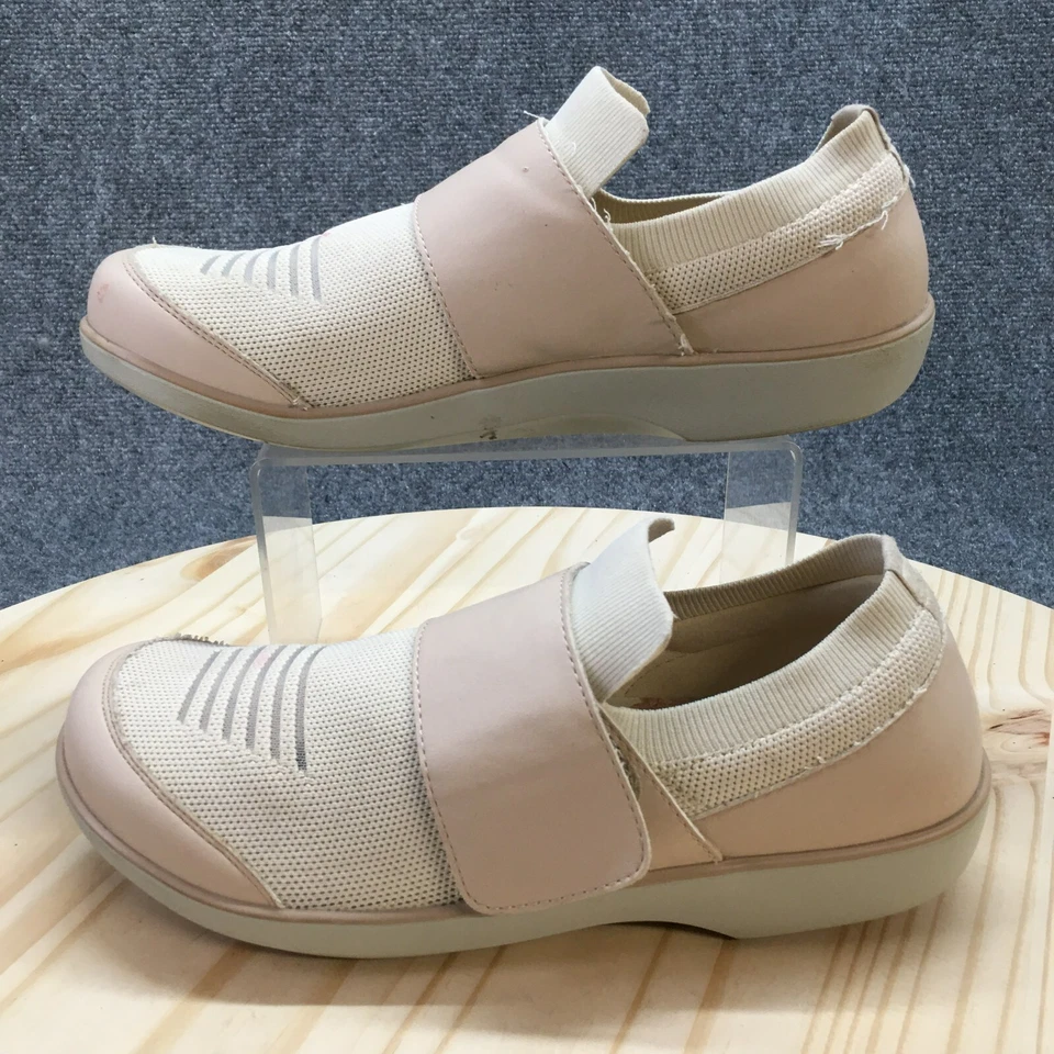 Туфли женские Traq by Alegria 41 Qwik Peeps без шнуровки розовая ткань круглые комфортные - Изображение 2 из 4