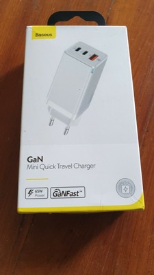 Baseus 65W GAN Mini Quick Travel Charger