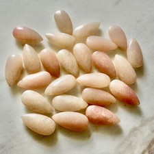 Natural PINK OPAL tear drop bead / strand 10mm w x 21mm l - 24 beads