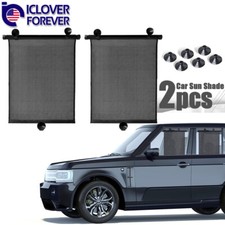 2pcs Retractable Car Side Window Baby Sun Shade Shield Cover Roll Curtain Visor