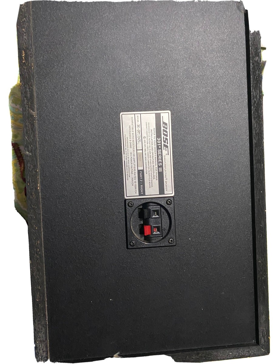 Bose 301 Series III Main / Stereo Speakers 17817238175 | eBay
