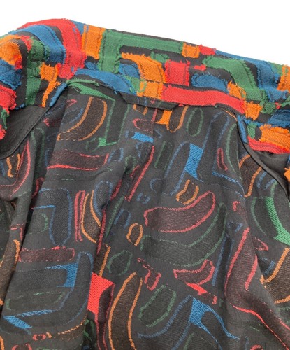 ISSEY MIYAKE MEN All-over print Jacquard Jacket Multicolor Cotton Blend Size S - Picture 4 of 4