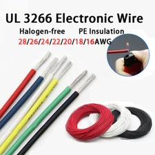 UL3266 Halogen-free Cable PE Insulated Cable Wire 28 ~ 22 20 18 16AWG Multicolor