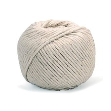 White 16-ply Butchers Ball of Twine - 600 Feet -Poly-Cotton Blend Kitchen String