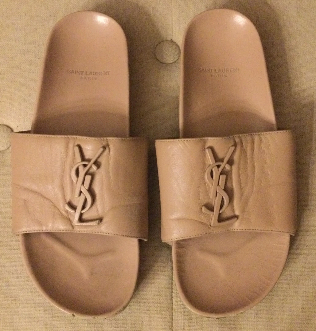 Ysl shop slide sandals