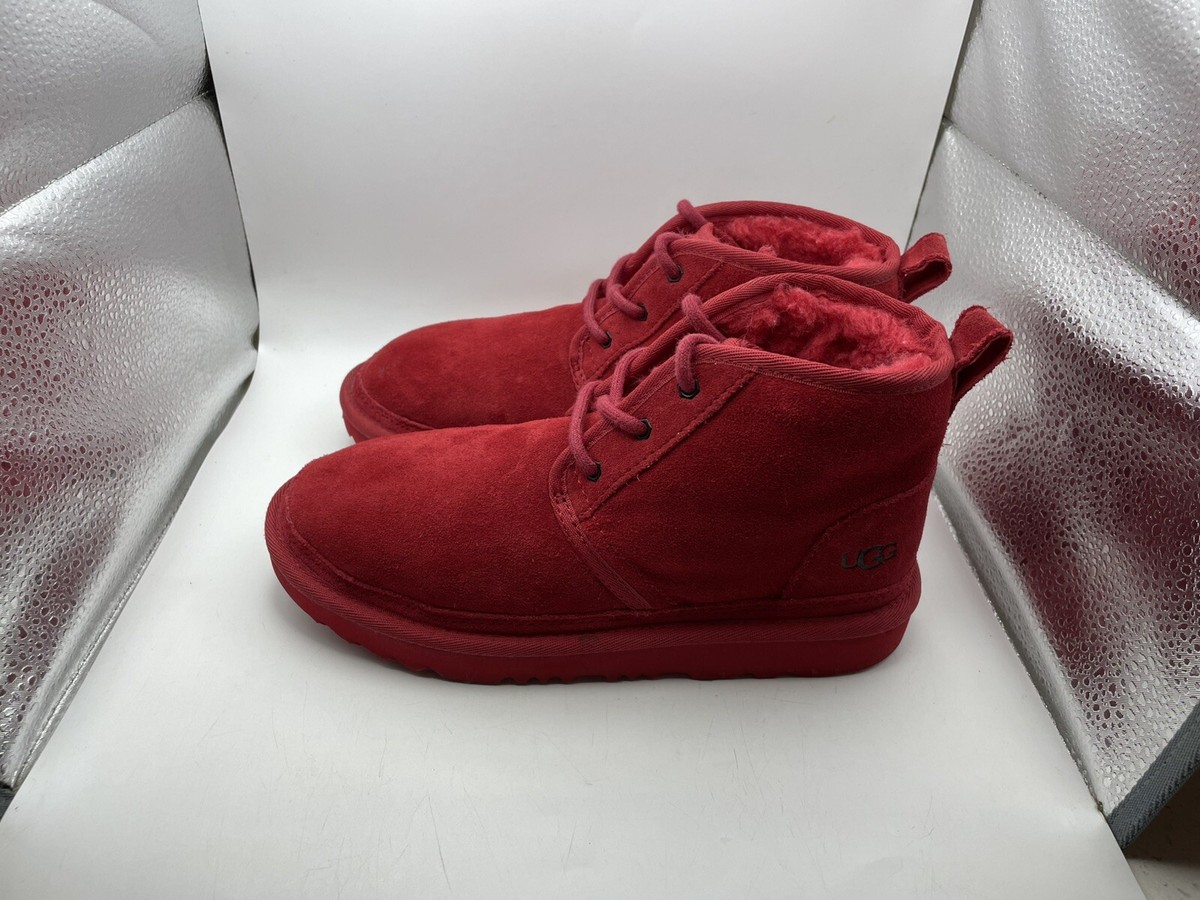 Chukka Boot Uggs Men Red Ugg Neumel II Boys Size 4Y Red