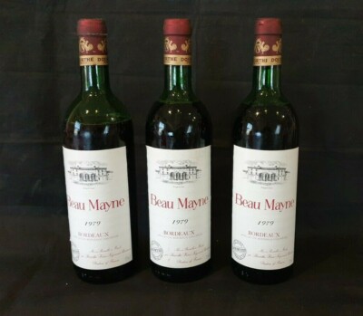 Bordeaux Beau Mayne Dourthe von 1979 - 2+1 Flaschen in Holzkiste