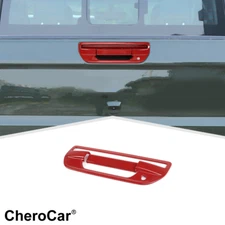 Red Rear Tailgate Door Handle Decor Trim Cover for Jeep Gladiator JT 2020-2024