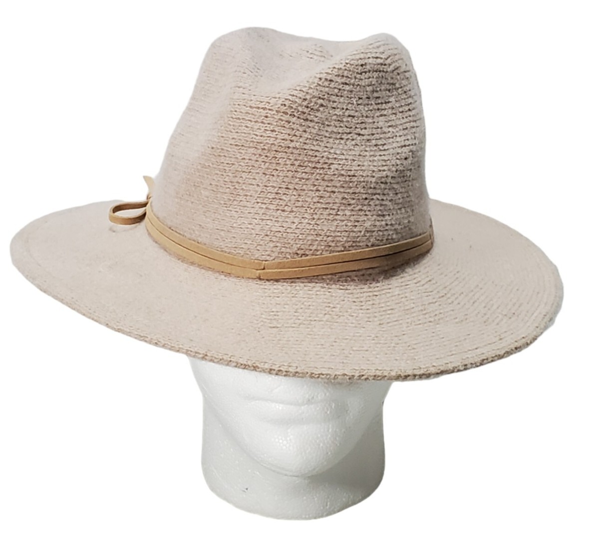 Women's Fedora Tan Beige Cowgirl Cowboy Hat Cap Universal Thread