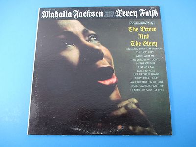 The Power & The Glory Album LP Vinyl Mahalia Jackson Percy Faith CL 1473