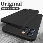 For iPhone 14 13 Pro Max 12 11 XS Liquid Silicone Camera Protective Case Cover