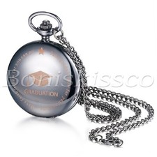 Men's Women's Polish Quartz Pocket Watch Sweater Chain Necklace Graduation Gift