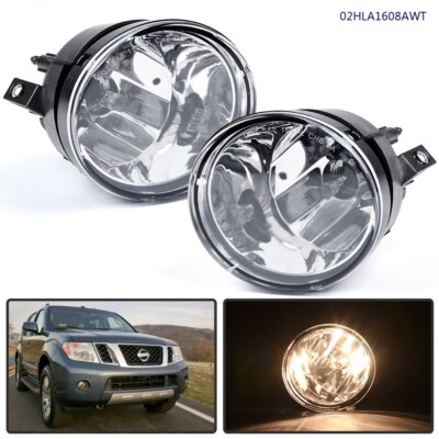 Fit For 04-15 Nissan Titan 05-07 Armada Fog Light Front Bumper Lamp+Bulbs 2pcs