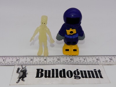 1995 Glo-Force Jaws Glow Figure Burger King Kids Club Toy Glo Force Diver