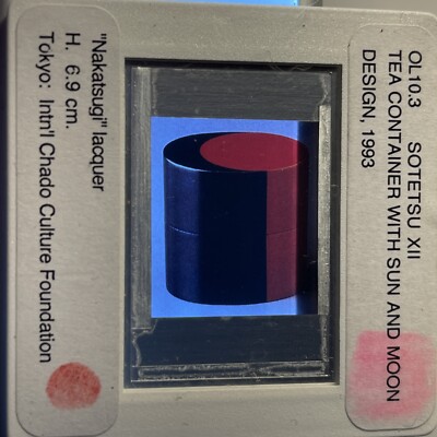 Nakamura Sotetsu XII  sun Moon Tea Container  Japanese Modern Art 35mm Slide
