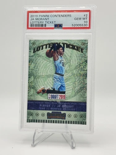 2019 Panini Contenders Optic Lottery Ticket Ja Morant RC #2 PSA 10 Grizzlies