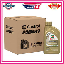6 Pack Castrol Power1 4T 10W-40 Synthetic Motorcycle Engine Oil 1 Quart 56.80 per gallon