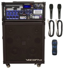VocoPro All-in- One Portable Karaoke System, Champion-Rec-200W 4-Ch PA...