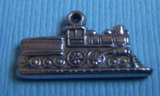Vintage JMF train engine sterling charm