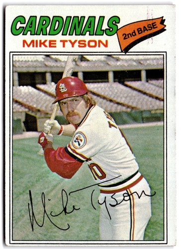 Mike Tyson #599 1977 Topps card