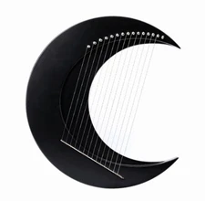 Lyre Harp, Portable Harp Strings Instrument Wooden 15 Strings