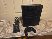 Microsoft Xbox One Black Console With Power Cord Tested Working controller