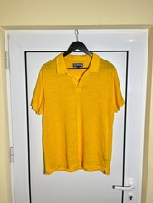 Vilebrequin Yellow Linen Polo Shirt Men's Size L