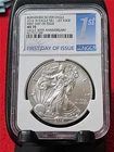 2016-W Silver Eagle Dollar ASE NGC MS 70 BURNISHED 30th ANNIV LET EDGE FDI#T3060