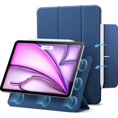 iPad Air 13 Zoll M2 2024 iPad Pro 12.9 2022 2021 Faltbar Magnet Hülle Blau