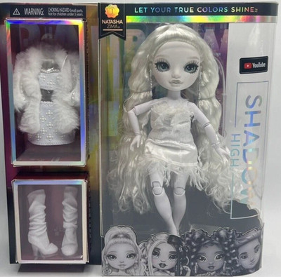 NEW 2021 Rainbow High Shadow Series 1 NATASHA ZIMA Greyscale Fashion Doll Outfit
