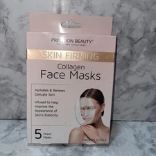 New Precision Beauty Skin Care Solutions Skin Firming Collagen Face Masks
