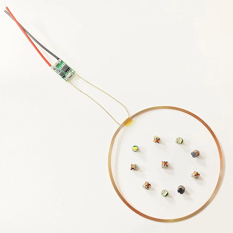 80Mm Long Distance 5V Wireless LED Coil Inductive Coil and Ten Colorful Wireless - Image 2 of 4