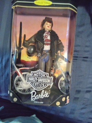 Barbie Collector Edition Harley Davidson Motorcycles Doll Redhead Mattel 20441