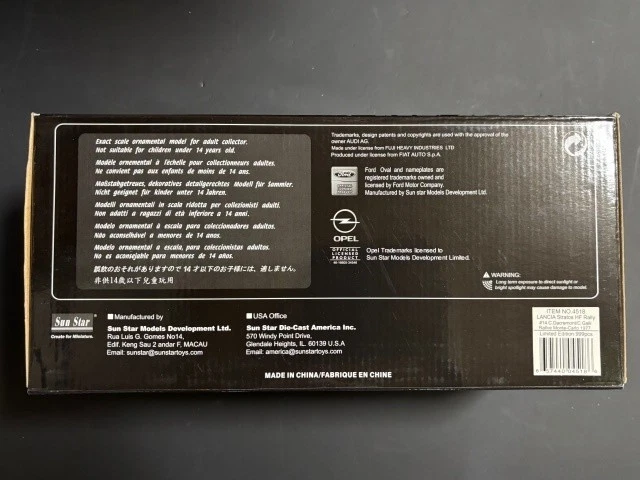 StarLANCIA STRATOSHF RALLY1/18#14 C.Dacremont/C.Galli Rally Montecarlo 1977 - Immagine 3 di 4