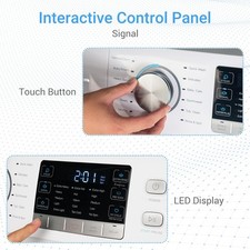 4.5 cu.ft Front Load Washer Washing Machine displacement no Nosie save Time 12