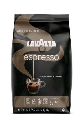 Lavazza Espresso Italiano Whole Bean Coffee 2.2 Lbs BB 08/30/27