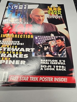Sci-Fi Flix Magazine Winter 1999 (Star Trek Insurrection, Babylon 5, ST: TNG) 